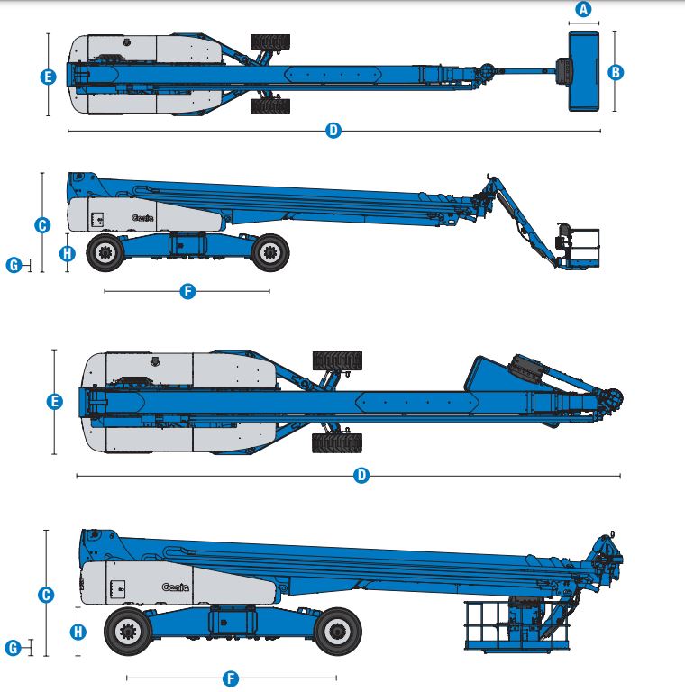 Telescopic Boom lift rental-57-meter